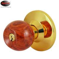 5807E/F Wood Knob Cylindrical Door Lock